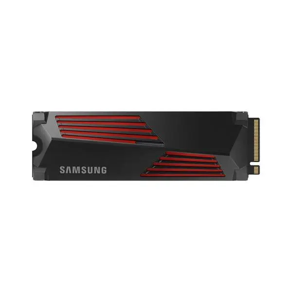 Памет SSD 4TB Samsung 990 PRO Heatsink (MZ-V9P4T0CW)(Разопакован продукт), NVMe, M.2 (2280), скорост на четене до 7450MB/s, скорост на запис до 6900MB/s
