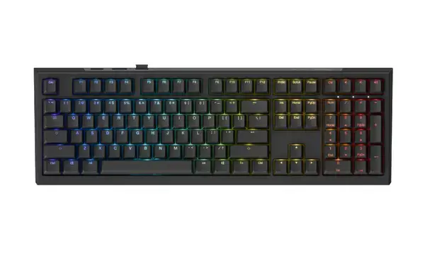Ducky Професионална геймърска механична клавиатура Professional One X Wireless Black Ducky AI Switches [Linear], Bluetooth, 2.4 - DKON2408AST3-DAUSPDOECL1AS1