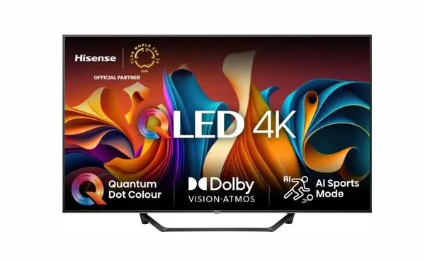 Hisense 43" A7NQ, 4K Ultra HD 3840x2160, QLED, FALD, Quantum Dot, HDR 10+, HLG, Dolby Vision, Dolby Atmos - 43A7NQ