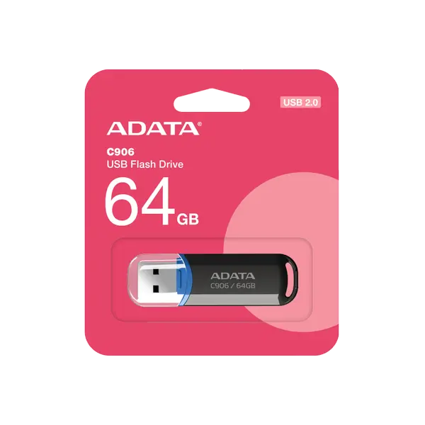ADATA USB2.0 64GB PLASTIC - AC906-64G-RBK