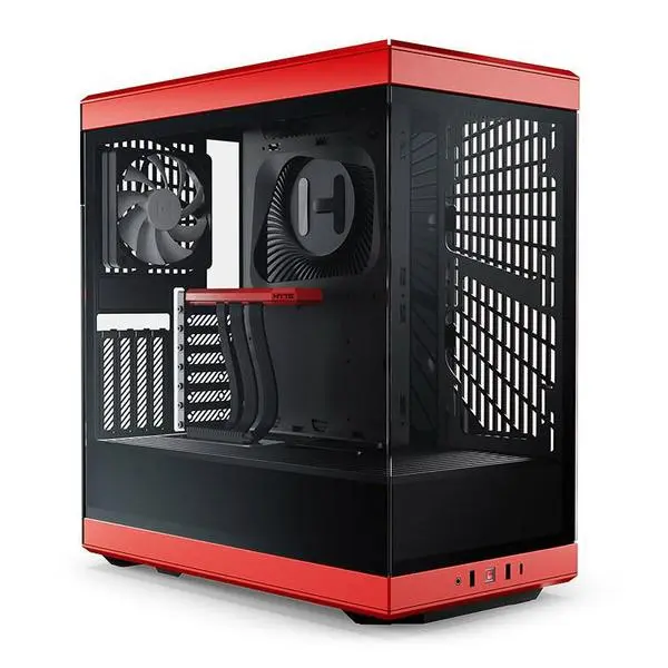 Моето ревю за кутията HYTE Y40 Tempered Glass Mid-Tower в червено и черно