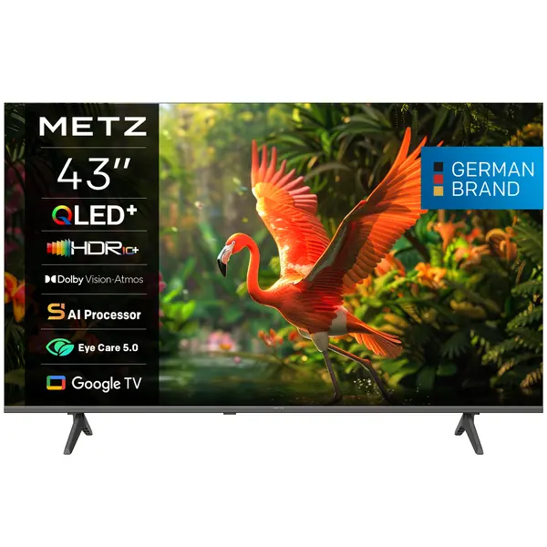 Телевизор METZ 43" 43MQH7500Z QLED+ 4K (3840x2160), GoogleTV, Клас E - METZ-TV-43MQH7500Z