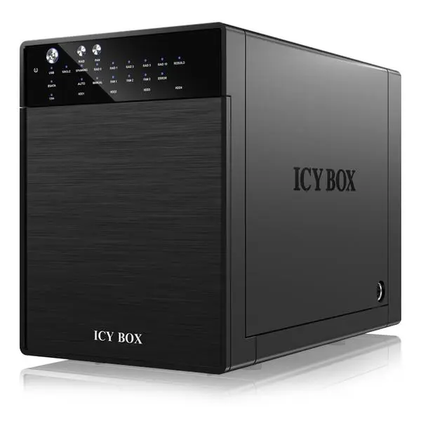 ICYBOX Външна RAID система за 4 диска, 3.5" SATA I/II/III, USB 3.0 + eSATA - IB-RD3640SU3