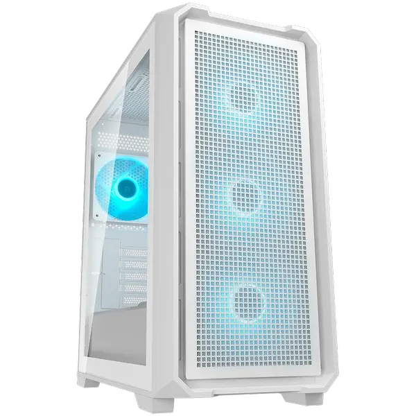 COUGAR MX600 Mini V2 PRO PC Case, Mini Tower, White - CGR-2TC9W-PRO