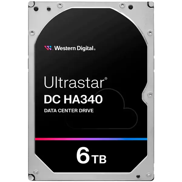 HDD Server WD Ultrastar DC HA340 6TB 512e SE, 3.5’’, 256MB, 7200 RPM, SATA, SKU: 0B47077 - WUS721206BLE6L4