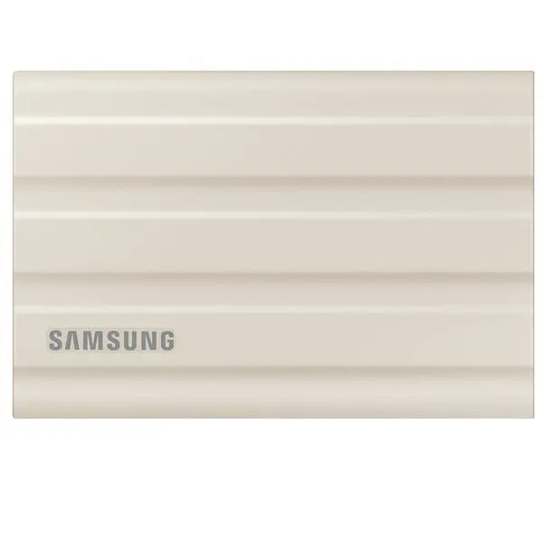 Памет SSD 1TB, Samsung T7 Shield Beige (MU-PE1T0K/EU), USB 3.2 Gen.2, външна, скорост на четене 1050MB/s, скорост на запис 1000 MB/s