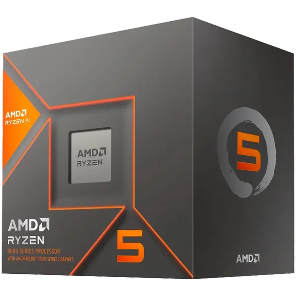 AMD CPU Desktop Ryzen 5 6C/12T 8600G (3.8/5.0GHz Max, 22MB,65W,AM5) box - 100-100001237BOX