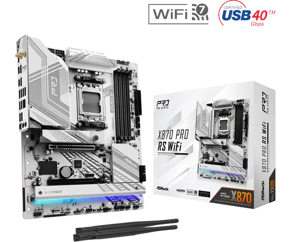 Дънна платка ASROCK X870 PRO RS WIFI - 70307