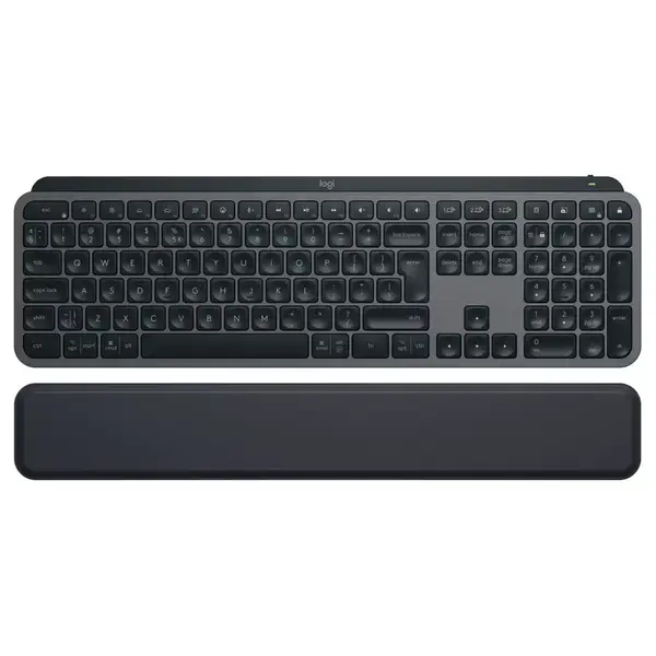 Logitech MX Keys S Plus, безжична, черна, Bluetooth, USB, 920-011589