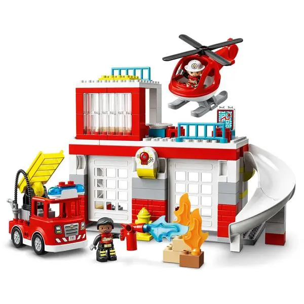 LEGO DUPLO Пожарна станция + хеликоптер 10970 -  (A)   - 10970 - 5702017153681 (8 дни доставкa)