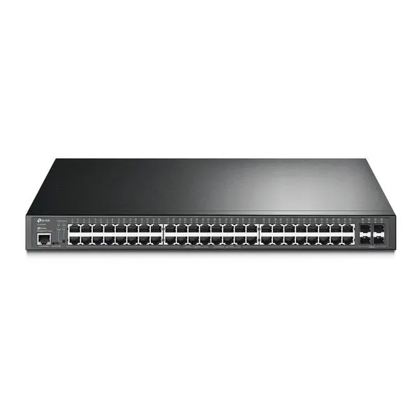 52-портов L2+ управляем гигабитен комутатор TP-Link JetStream TL-SG3452P с 48 PoE+ порта (v)