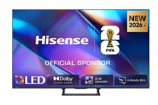 Hisense 65" A7S, 4K Ultra HD 3840x2160, QLED, HDR 10+, HLG, Dolby Vision, Dolby Atmos, Smart TV, Light Sensor - 65A7S