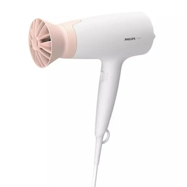 Сешоар Philips BHD300/00, 1600W, 3 степени на загряване и скорост, бял