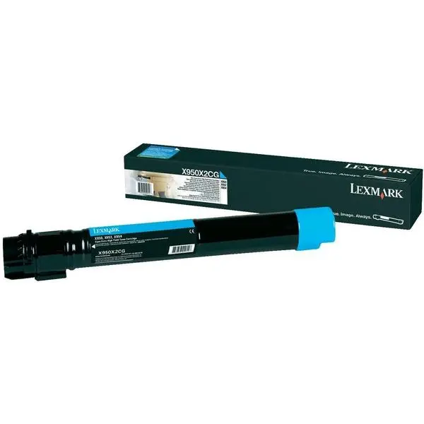 Lexmark X950X2CG X950/952/954 Cyan 22K Toner Cartridge - X950X2CG