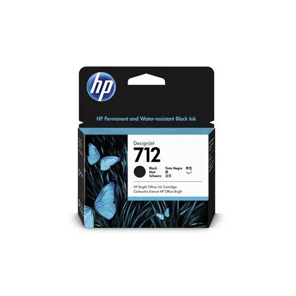HP 712 80ml Black Ink Cartridge - 3ED71A
