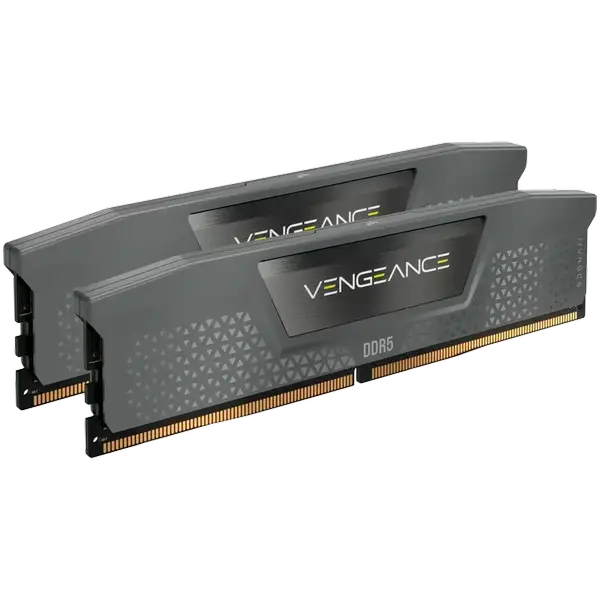 CORSAIR DDR5, 6000MT/s 32GB 2x16GB DIMM, Unbuffered, 36-44-44-96, Std PMIC, AMD EXPO & Intel XMP, VENGEANCE DDR5 Grey Heatspreader, Black PCB, 1.30V - CMK32GX5M2F6000Z36