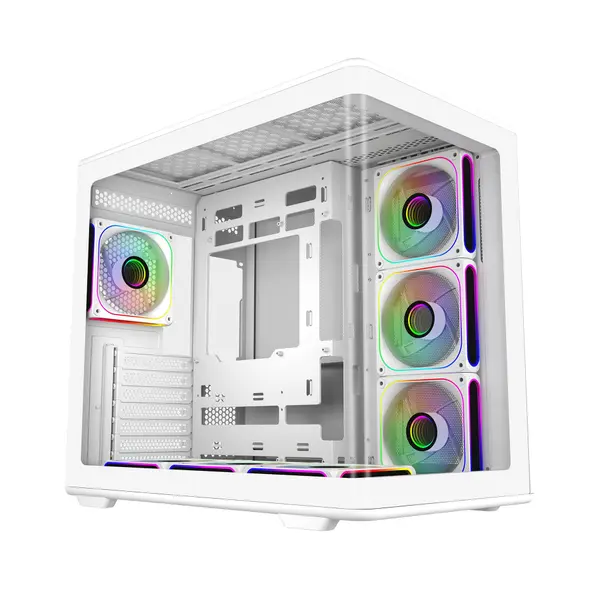 Кутия CoolerMaster Elite 600 - Бял - CM-CASE-E600-WGNN-S02