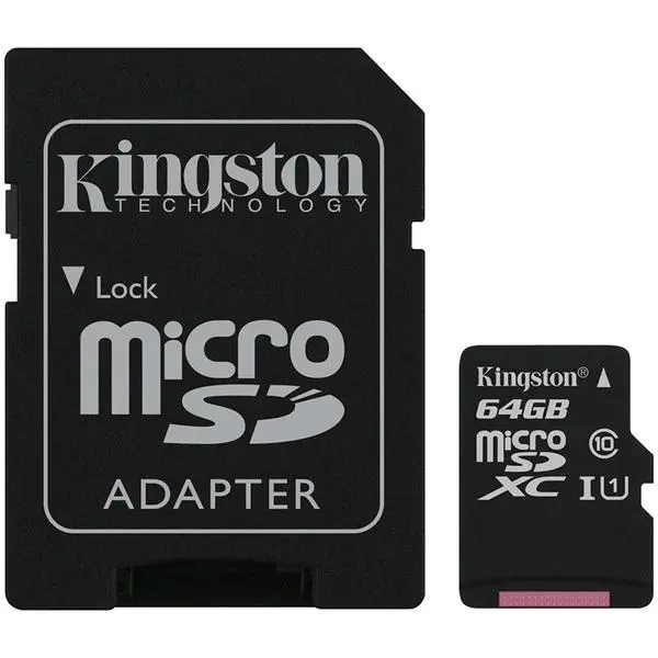 Kingston 64GB micSDXC Canvas Select Plus 100R A1 C10 Card + ADP EAN: 740617298697 - SDCS2/64GB