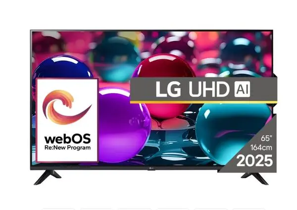 LG  65" 4K UltraHD TV 4K (3840x2160), DVB-T2/C/S2, webOS 25 Smart, ThinQ AI, Alpha 7 AI Processor, WiFi - 65UA73003LA