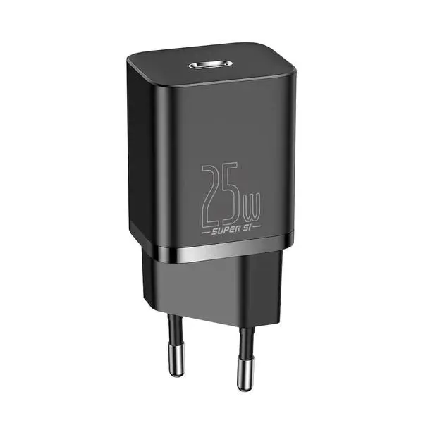 Зарядно устройство Baseus Super Si Quick USB-C 25W черно (v)