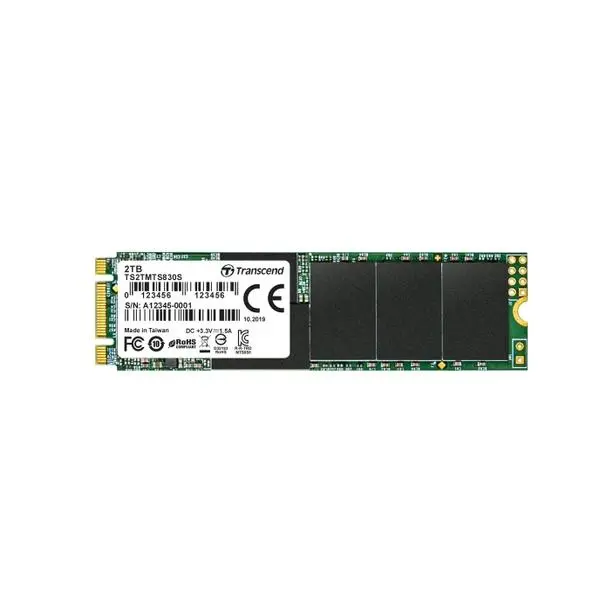 Transcend 2TB, M.2 2280 SSD, SATA3 B+M Key, TLC - TS2TMTS830S - (P)