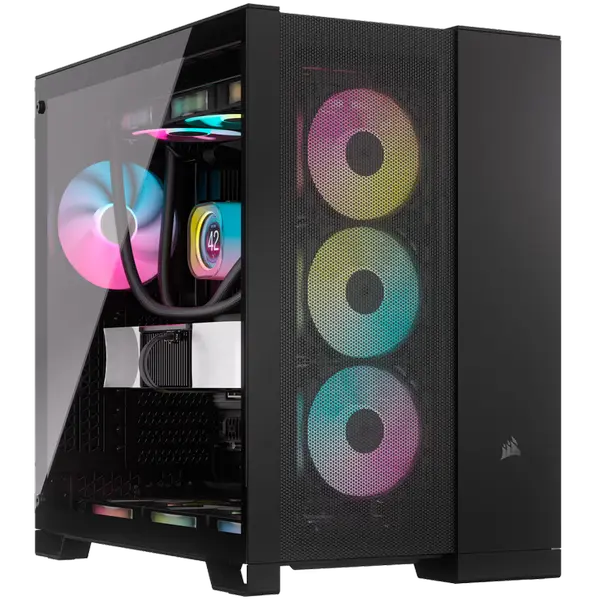 Corsair 6500D Airflow Tempered Glass Mid-Tower, Black - CC-9011259-WW