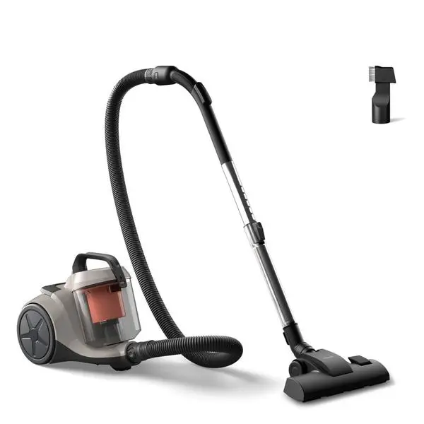 Прахосмукачка Philips XB1112/10, без торба, 800W, 1.3 л. капацитет на контейнера, HEPA филтър, PowerCyclone 3 технология, бежова