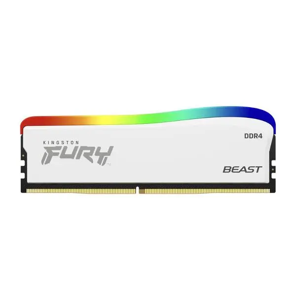 Kingston FURY Beast White RGB 16GB DDR4 PC4-25600 3200MHz CL16 KF432C16BWA16