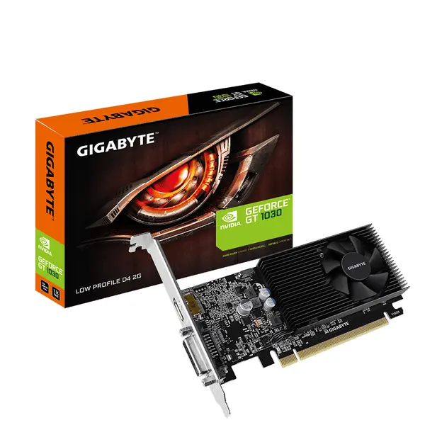 Видео карта GIGABYTE GeForce GT 1030 D4 2GB DDR4 Low Profile - GA-VC-N1030D4-2GL