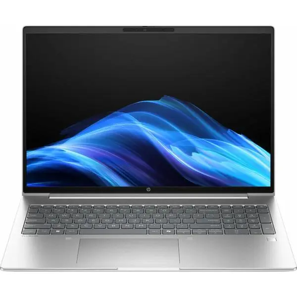 Лаптоп HP ProBook 4 G1i (B9ZN3ET#ABB)(сребрист), дванадесетядрен Intel Core Ultra 7 255U 2.0/5.2 GHz, 16" (40.64 cm) WUXGA IPS сензoрен Display, (HDMI), 16GB DDR5, 512GB SSD NVMe, 2x USB-C 3.2 Gen 2x2, Windows 11 Pro