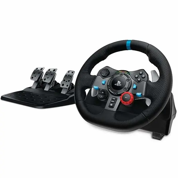 Волан с педали Logitech G29 Driving Force (941-000112), PC, PS3/PS4/PS5, състезателен модел, 900 градуса на завъртане, черен