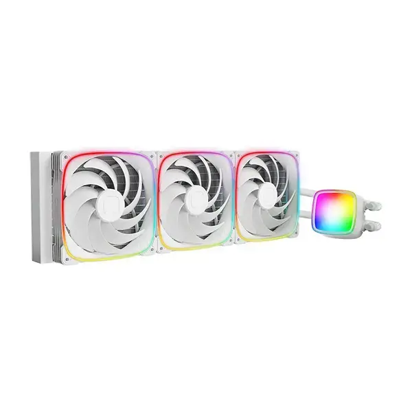 Geometric Future Водно охлаждане Water Cooling Eskimo Pro 420 White Addressable RGB, LGA1851/AM5 - GEO-ESKIMO-PRO-42W