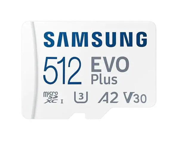 Samsung 512GB micro SD Card EVO Plus with Adapter, Class10, Transfer Speed up to 130MB/s - MB-MC512KA/EU