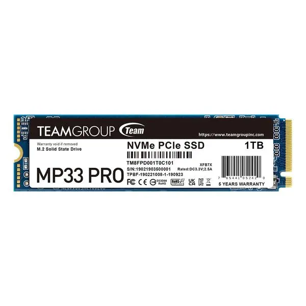 TEAM_GROUP SSD 1TB INT M2_PCI-E_GEN3 2280 NVMe - TM8FPD001T0C101