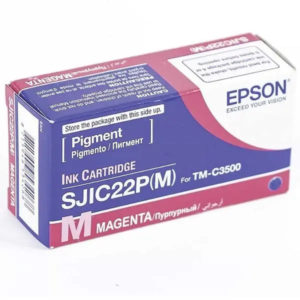 Epson SJIC22P(M), (S020603), Ink cartridge for ColorWorks C3500 (Black) - C33S020603