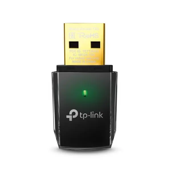 Безжичен двулентов USB адаптер TP-Link AC600 Archer T2U