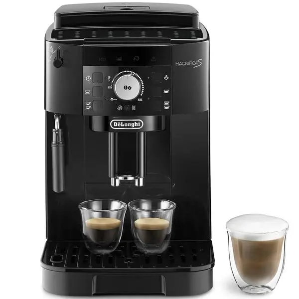 Кафеавтомат DeLonghi Magnifica S (ECAM11.112.B), 1450W, 15bar, 1.8л. обем на резервоара за вода, Twin shot, черен