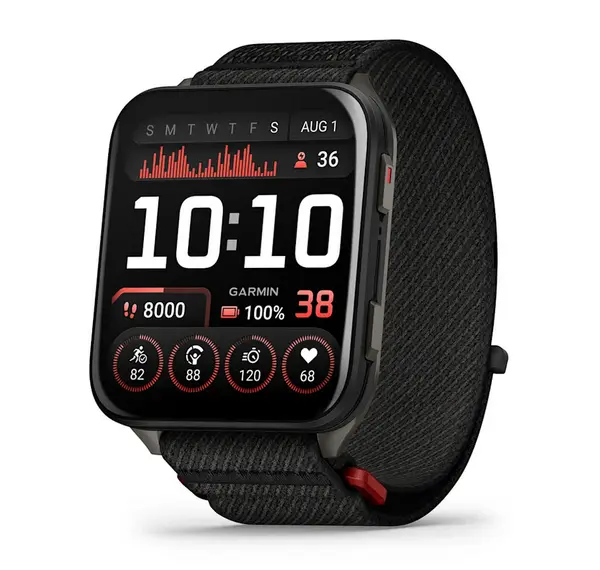 Garmin Venu X1 - Venu X1 -  Black с Slate титаниев заден капак и Black ComfortFit найлонова каишка - 010-02980-02
