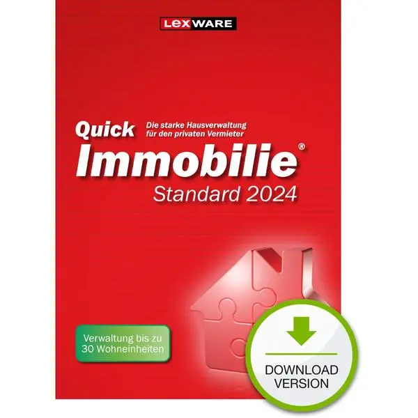Lexware QuickImmobilie Standard 2024 - 1 Device, ESD-Download ESD -  (К)  - 06472-2016 (8 дни доставкa)