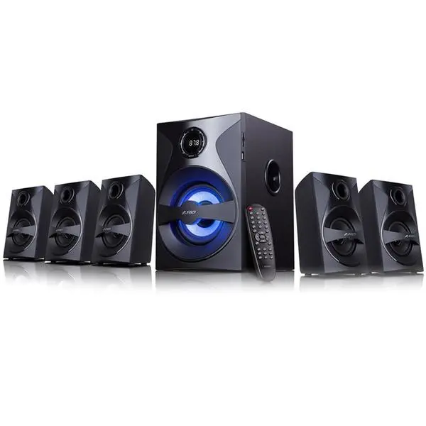 F&D F3800X 5.1 Multimedia Speakers, 80W RMS (10Wx5+30W), 5x3'' Satellites + 5.25'' Subwoofer - F3800X