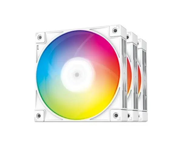 DeepCool Комплект вентилатори Fan Pack 3-in-1 3x120mm FC120 White, Addressable RGB - R-FC120-WHAMN3-G-1