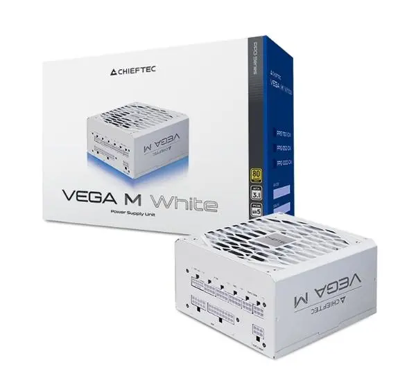 Захранване Chieftec Vega 1000W ATX 3.1 White - PPG-1000-CW