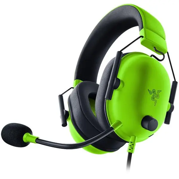 Razer BlackShark V2 X - Green, 12 Hz – 28 KHz Frequency Response, 32 ? (1 kHz) Impedance - RZ04-03240600-R3M1