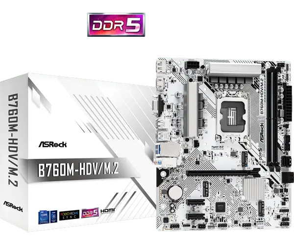Дънна платка ASROCK B760M-HDV/M.2 - 69102