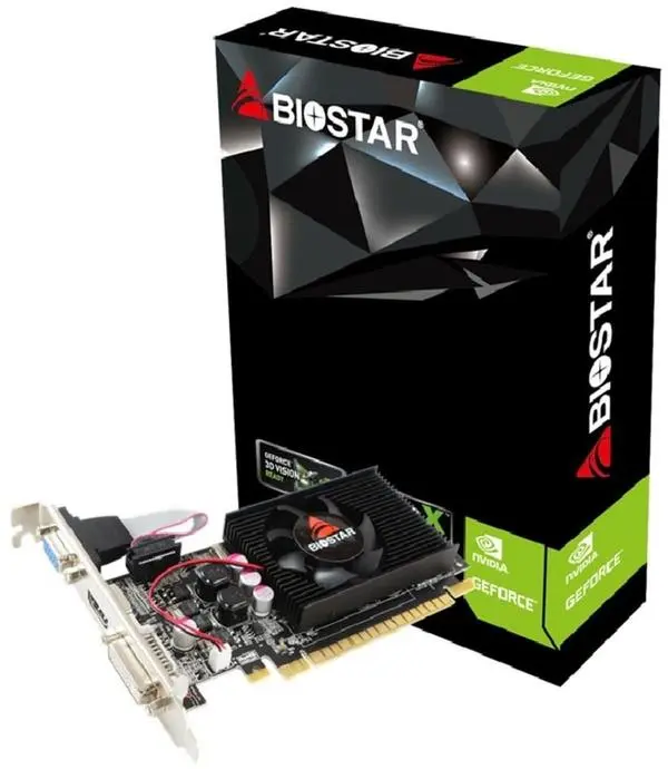 Видео карта BIOSTAR GeForce 210, 1GB, GDDR3, 64 bit, DVI-I, D-Sub, HDMI - BIO-VC-N-VN2103NHG6