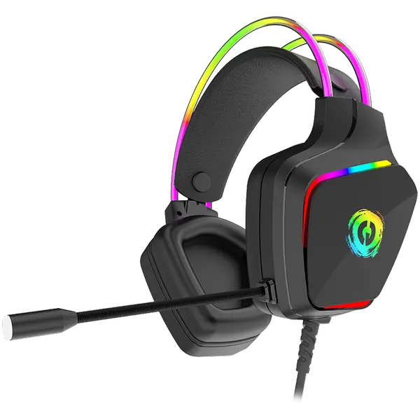 CANYON Darkless GH-9A, RGB gaming headset with Microphone, Microphone frequency response: 20HZ~20KHZ - CND-SGHS9A