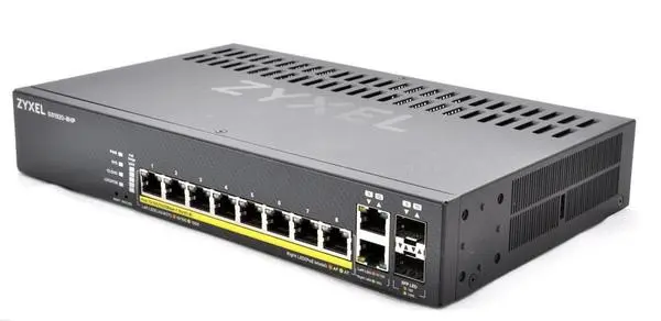 Суич 8-портов ZyXEL GS1920-8HPV2, Gigabit, управляем, PoE - GS1920-8HPV2-EU0101F