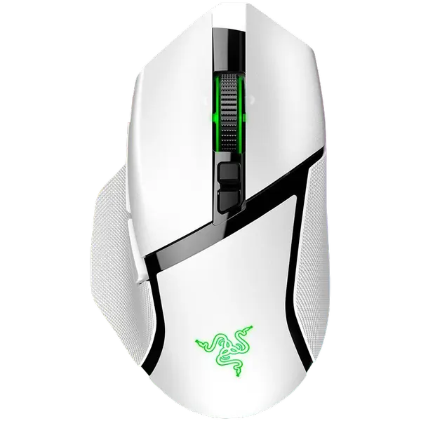 Razer Basilisk V3 Pro White, Wireless Gaming Mouse, True 30000 dpi, Focus Pro 30K Optical Sensor - RZ01-04620200-R3G1