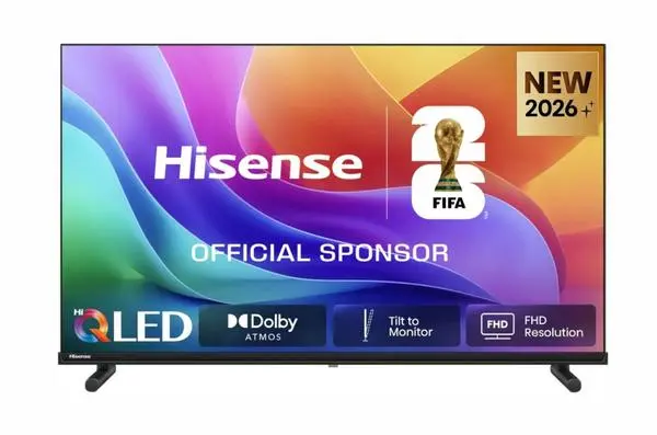 Hisense 40" A5S, Full HD 1920x1080, QLED, Quantum Dot, HDR, HLG, DTS HD, Light Sensor, Dolby Audio, Smart TV - 40A5S