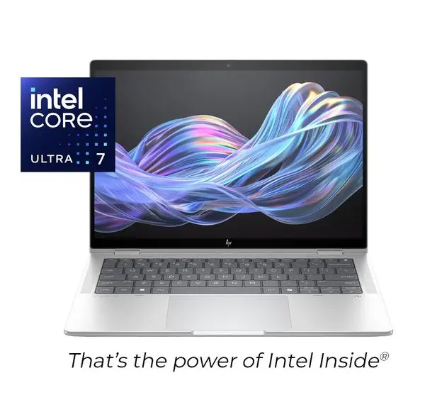Лаптоп HP EliteBook X Flip G1i AI 14" Glacier Silver include Intel Core Ultra 7 Processors 258V 2.20 GHz, 12 MB cache, 32GB 8533 MT/s on board, SSD 1000GB PCIe NVMe - B9ZQ4ET